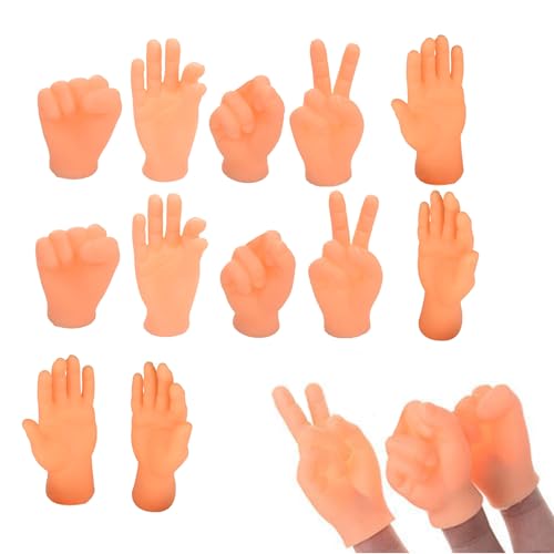 12 Stück Mini Hände für Finger,Hände Fingerpuppe Set,Scherzartikel für Erwachsene,Coole Sachen,Kleine Hände für Finger,Party Gadgets,Weird Gummihand für Party & Scherzartikel und Geburtstagsfeiern 12 Stück Mini Hände für Finger,Hände Fingerpuppe Set,Scherzartikel für Erwachsene,Coole Sachen,Kleine Hände für Finger,Party Gadgets,Weird Gummihand für Party & Scherzartikel und Geburtstagsfeiern von MniimaLuxe