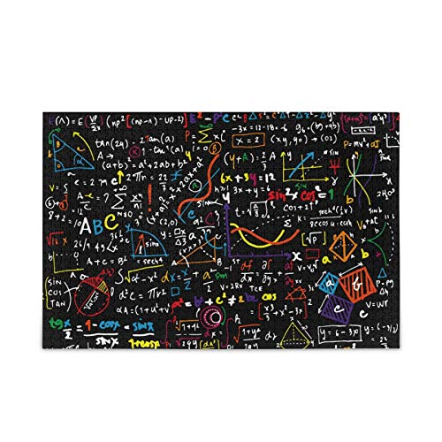 Kunst Mathematische Formel Jigsaw Puzzle 1000 Teile für Erwachsene Klassische Jigsaw Puzzles aus Papier Wanddekoration Geschenk ab 12 (70x50cm) von Mnsruu