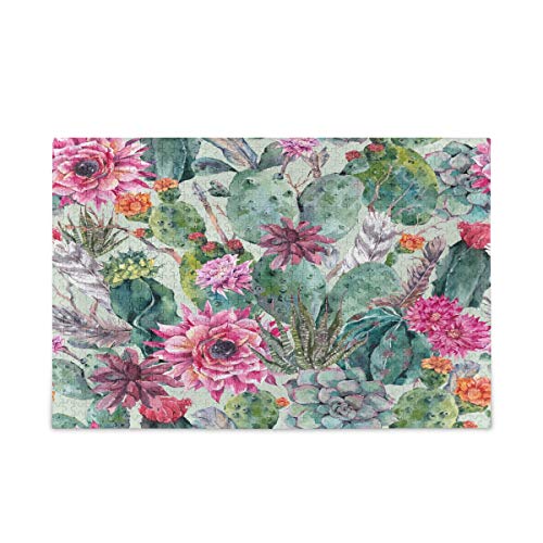 Mnsruu Aquarell Kaktus Pflanze Blume Blüte Puzzle Freizeit Kreative Spiele 1000 Teile für Erwachsene Kinder Geschenk von Mnsruu