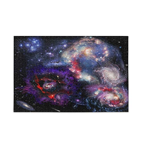 Mnsruu Deep Space Nebula Star Starry Jigsaw Puzzle Freizeit Kreative Spiele 1000 Teile für Erwachsene Kinder Geschenk von Mnsruu