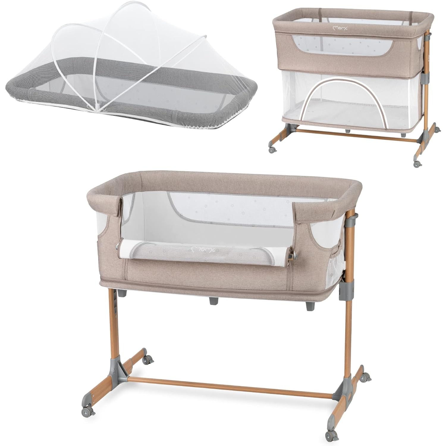 Culla Co-Sleeping MoMi Smart Bed 4 IN 1 Beige von MoMi