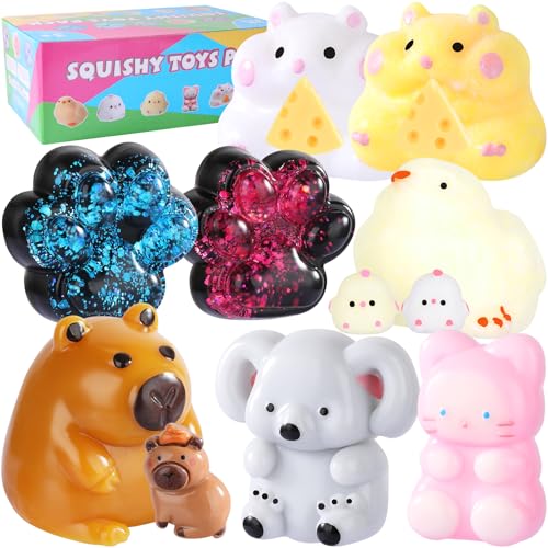 10 Stück Taba Squishy Spielzeug - Fufu Squishy Sensory Set mit Katzenpfoten & Küken Designs, Cat Anti Stress Spielzeug für Autismus, Sensorik Spielzeug, Partygeschenke & Geburtstagsgeschenke 10 Stück Taba Squishy Spielzeug - Fufu Squishy Sensory Set mit Katzenpfoten & Küken Designs, Cat Anti Stress Spielzeug für Autismus, Sensorik Spielzeug, Partygeschenke & Geburtstagsgeschenke von MoZkkiz