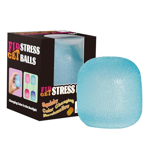 Fidget Toys Stressbälle für Kinder & Erwachsene - Sonnenlicht-farbenänderndes Malzsirup-Squishy, Langsame Rückkehr-Gelball, Sensorik Fidget Toy Light Change Stress Ball (Blue) Fidget Toys Stressbälle für Kinder & Erwachsene - Sonnenlicht-farbenänderndes Malzsirup-Squishy, Langsame Rückkehr-Gelball, Sensorik Fidget Toy Light Change Stress Ball (Blue) von MoZkkiz