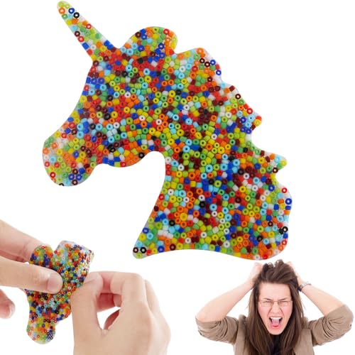 Einhorn Picky Pad Anti Stress Spielzeug, Unicorn Picking Pad für Erwachsene & Kinder, Sensorisches Spielzeug für Anti Skin Pickin, Skin Picking Fidget Toy, Skin Picking Fidget Toys for Antistress von MoZkkiz