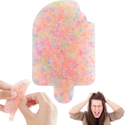 Eiscreme Picky Pad Anti Stress Spielzeug, Ice Cream Picking Pad für Erwachsene & Kinder, Sensorisches Spielzeug für Anti Skin Pickin, Skin Picking Fidget Toy, Skin Picking Fidget Toys for Antistress von MoZkkiz