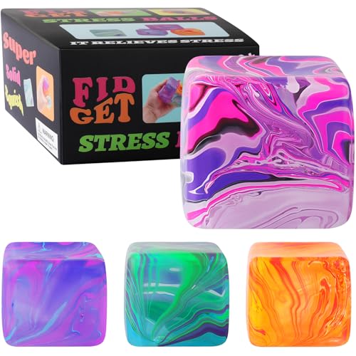 4 Stück Fidget Toys Squishy Stress Würfel - Eiswürfel Sensorik Stressball für Kinder & Erwachsene, Anti Stress Spielzeug, Sensory Ball for Kids with Autism, Squishy Fidget Toys 4 Stück Fidget Toys Squishy Stress Würfel - Eiswürfel Sensorik Stressball für Kinder & Erwachsene, Anti Stress Spielzeug, Sensory Ball for Kids with Autism, Squishy Fidget Toys von MoZkkiz