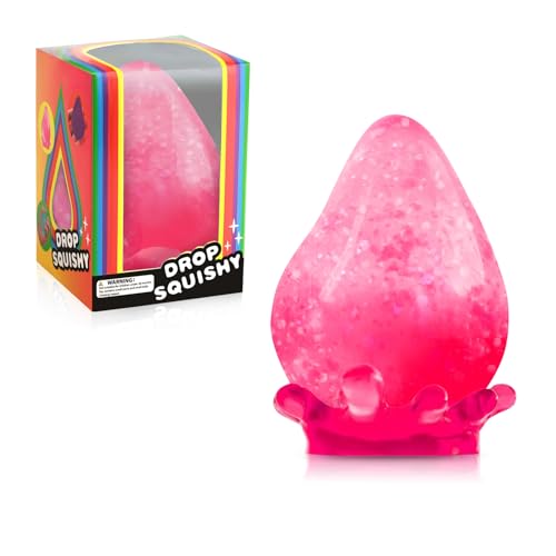 Rosa Antistressball Kinder Erwachsene, Water Drop Squeeze Squishy Anti Stress Bälle, Stressbälle Fidget Toy Stressabbau, Antistress Quetschball Sensorische Stressball Sugar Ball Stress Spielzeug von MoZkkiz