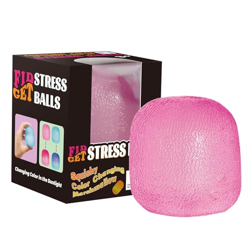 Fidget Toys Stressbälle für Kinder & Erwachsene - Sonnenlicht-farbenänderndes Malzsirup-Squishy, Langsame Rückkehr-Gelball, Sensorik Fidget Toy Light Change Stress Ball (Pink) Fidget Toys Stressbälle für Kinder & Erwachsene - Sonnenlicht-farbenänderndes Malzsirup-Squishy, Langsame Rückkehr-Gelball, Sensorik Fidget Toy Light Change Stress Ball (Pink) von MoZkkiz