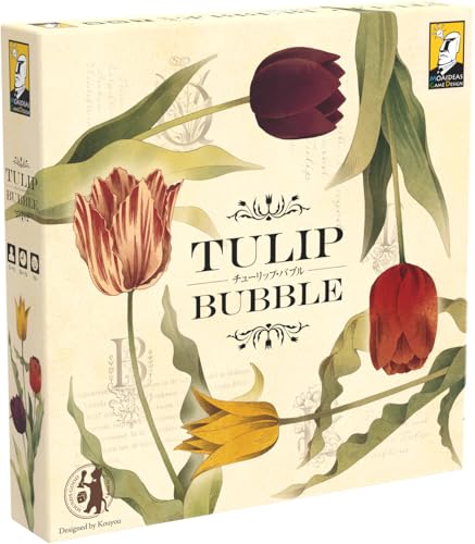 Tulip Bubble 2022 — von Moaideas Game Design | Börsenspiel mit Tulpen | Erste Wirtschaftsblase | Low Sell Hoch kaufen und den Marktcrash überleben | 3-5 Spieler | 40-60 Minuten von Moaideas Game Design