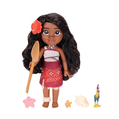 Disney - Vaiana 2 – Singende Puppe Vaiana, große Größe – bewegliche Figur 40 cm – Lied das Blaue Licht – polynesisches Outfit – Frisierbares Haar – Spielzeug für Mädchen ab 3 Jahren von Disney