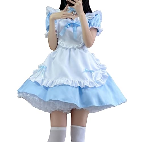 French Maid Dress Damen Für Halloween Dienstmädchen Kostüm Cosplay Kleid Kawaii Klassisches Freizeit Maid Outfit Klassisches Kostüm Niedliche Oktoberfest Niedliche Maid Maid Kostüm Für Halloween von Mobanna