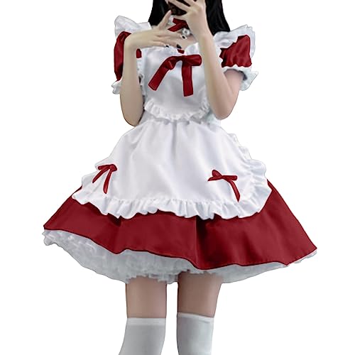 French Maid Dress Damen Für Halloween Dienstmädchen Kostüm Cosplay Kleid Kawaii Klassisches Freizeit Maid Outfit Klassisches Kostüm Niedliche Oktoberfest Niedliche Maid Maid Kostüm Für Halloween von Mobanna