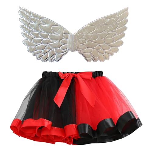 Mobanna Faschingskostüme Kinder Mädchen Prinzessin Feen Kostüm - Kleinkind Schmetterling Mit Tüllrock Flügel Feenflügel Butterfly Costume Vogel Tutu Rock Karneval Cosplay von Mobanna