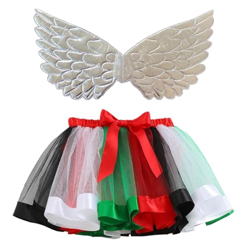 Mobanna Faschingskostüme Kinder Mädchen Prinzessin Feen Kostüm - Kleinkind Schmetterling Mit Tüllrock Flügel Feenflügel Butterfly Costume Vogel Tutu Rock Karneval Cosplay von Mobanna