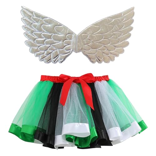 Mobanna Faschingskostüme Kinder Mädchen Prinzessin Feen Kostüm - Kleinkind Schmetterling Mit Tüllrock Flügel Feenflügel Butterfly Costume Vogel Tutu Rock Karneval Cosplay von Mobanna