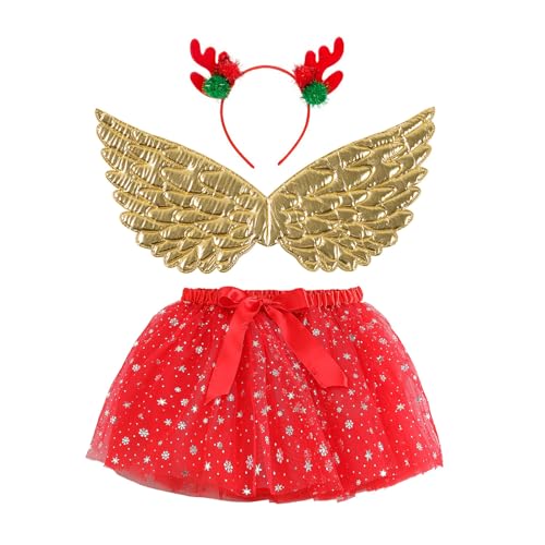 Schmetterling Kostüm Kinder Mädchen Prinzessin Feen - Verkleidung Schmetterlingsflügel Mit Tutu Rock Feenflügel Kleinkind Für Fasching Karneval Halloween Dress Up von Mobanna