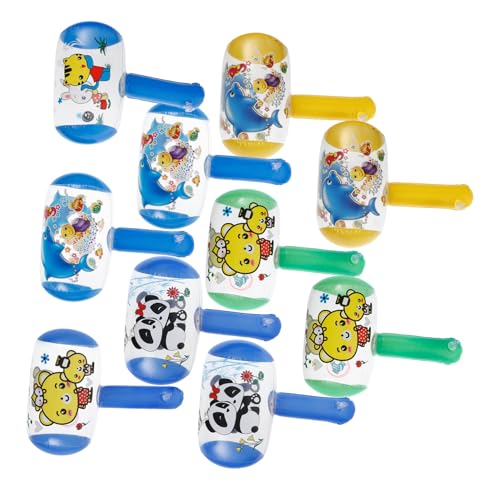 Mobestech 10 Stück Teiliges Aufblasbare Hämmer mit Glocke Leichter Bunter Kinderspaß für Drinnen und Draußen Klingelndes für Kindergeburtstag und Poolparty Lustiges Zufällige Farbe Mobestech 10 Stück Teiliges Aufblasbare Hämmer mit Glocke Leichter Bunter Kinderspaß für Drinnen und Draußen Klingelndes für Kindergeburtstag und Poolparty Lustiges Zufällige Farbe von Mobestech