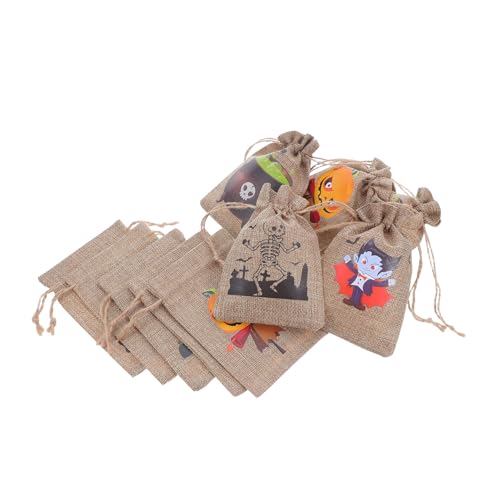 Mobestech 10stücke Halloween-leckerli-taschen Aus Jute Mit Kordelzug Für Süßigkeiten Und Snacks Kleine Party-taschen Für Halloween-feiern Und Feiertagsgeschenke Mobestech 10stücke Halloween-leckerli-taschen Aus Jute Mit Kordelzug Für Süßigkeiten Und Snacks Kleine Party-taschen Für Halloween-feiern Und Feiertagsgeschenke von Mobestech