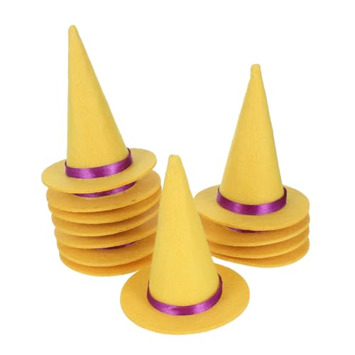 Mobestech 12stücke Mini-zaubererhut-dekor Aus Filz Für Halloween-flaschenaufsatz Wein-flaschen-dekoration Mini-halloween-dekorationen Bastelmaterial Party-zubehör Kleine Hüte Zum Mobestech 12stücke Mini-zaubererhut-dekor Aus Filz Für Halloween-flaschenaufsatz Wein-flaschen-dekoration Mini-halloween-dekorationen Bastelmaterial Party-zubehör Kleine Hüte Zum von Mobestech