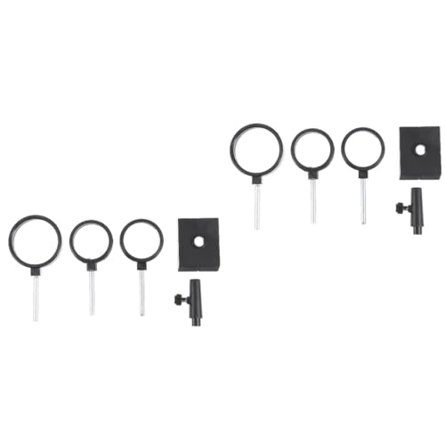Mobestech 2 Sätze Geräte für physikalische Experimente konvexe Linse irisierend Prisma Prismen Spektroskop optisch optical physikalische Konvexlinse Hilfsmittel für den Physikunterricht Glas von Mobestech