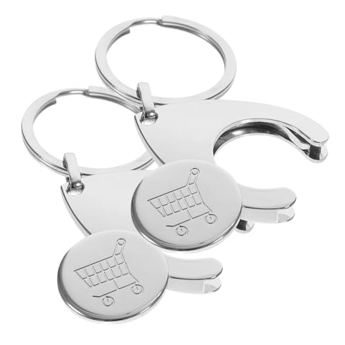 Mobestech 2 Stück Teiliges Metall Schlüsselanhänger mit Einkaufswagenchip Robuster Trolley Token für Supermarkt Praktischer Einkaufswagenlöser Leicht Tragbar Schnelles Bezahlen ohne Mobestech 2 Stück Teiliges Metall Schlüsselanhänger mit Einkaufswagenchip Robuster Trolley Token für Supermarkt Praktischer Einkaufswagenlöser Leicht Tragbar Schnelles Bezahlen ohne von Mobestech
