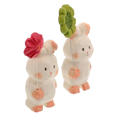 Mobestech 2stücke Holz Hasen Deko Skulptur Handgeschnitzte Tierfigur Natürliche Tischdekor Für Büro Und Garten Aus Nachhaltigem Holz Gefertigt Mobestech 2stücke Holz Hasen Deko Skulptur Handgeschnitzte Tierfigur Natürliche Tischdekor Für Büro Und Garten Aus Nachhaltigem Holz Gefertigt von Mobestech