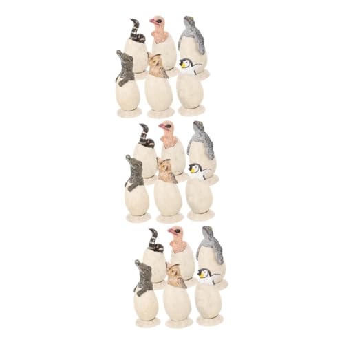 Mobestech 3 Sätze 3Sets Modell Dinosaurier Eier Tier Ei Modell Tiere Modell Schlüpfen Tiere Ei Modelle Harz 6 Stücke * 3 6 Stück * 3 von Mobestech