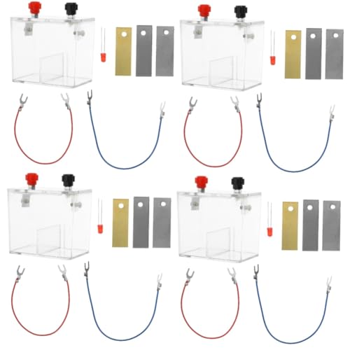 Mobestech 4 Sätze Batterieexperimentelle Ausrüstung Orange Chemisch Kabel Kartoffelbatterie-wissenschaftskit Entsafter Leistung Bausatz Platte Wiederaufladbar Verkäufer Münze Zitrone Plastik von Mobestech