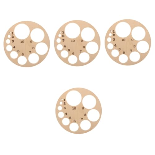 Mobestech 4 Stück Diagramm des Gebärmutterhalses Holzmodell Zervikales Dilatationsrad Diagramme zur Zervixdilatation geschnitztes fetales Positionsrad Hebammen-Dekor hölzern von Mobestech