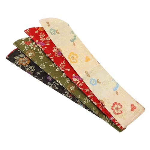 Mobestech 4 Stück Japanische Fächerhülle Eleganten Mustern Leichte Faltfächertasche aus Strapazierfähigem Material Kompakt und Handlich für Handfächer Papierfächer und Faltbare Ventilatoren Mobestech 4 Stück Japanische Fächerhülle Eleganten Mustern Leichte Faltfächertasche aus Strapazierfähigem Material Kompakt und Handlich für Handfächer Papierfächer und Faltbare Ventilatoren von Mobestech