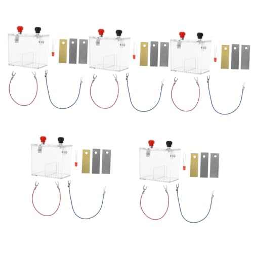 Mobestech 5 Sätze Batterieexperimentelle Ausrüstung Maschine Kartoffelbatterie-Wissenschaftskit stromerzeugung stromversorgung Kartoffelbatterie-Experimentierset Wissenschafts-Kit Plastik von Mobestech