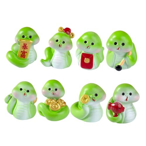 Mobestech 8 Stück Teiliges Miniatur Schlangen Figuren aus Robustem Harz Filigrane Details Vielseitig Einsetzbar als Mikro landschaftsdeko Tisch Regalornament Glücksbringer zum Jahr der Mobestech 8 Stück Teiliges Miniatur Schlangen Figuren aus Robustem Harz Filigrane Details Vielseitig Einsetzbar als Mikro landschaftsdeko Tisch Regalornament Glücksbringer zum Jahr der von Mobestech