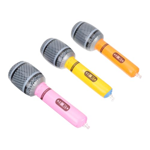 Mobestech Aufblasbares Mikrofon Party Deko Musikprop für Rock Themen Party für Junge Mädchen Bühnenauftritt Rollenspiel Mobestech Aufblasbares Mikrofon Party Deko Musikprop für Rock Themen Party für Junge Mädchen Bühnenauftritt Rollenspiel von Mobestech