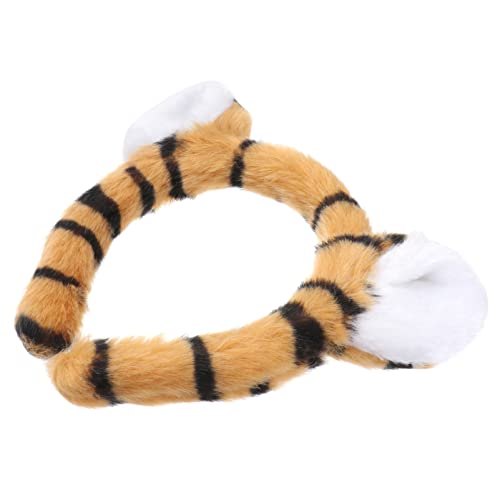 Mobestech Ohren Stirnband Tier Haarschmuck Für Party Leopardenohr Halloween-haare Ohr-stirnband-cosplay Tigerohr Tigerkostüm-set Tigerhut Make-up-stirnband Stirnband Masse Tuch Niedlich Kind von Mobestech