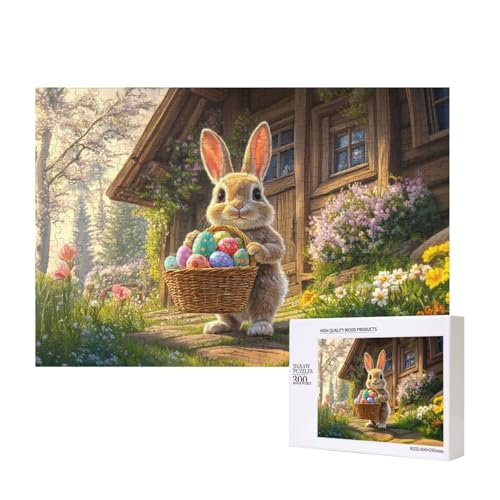 300 Teile Puzzle Tiere, Hasen Osterei Puzzles, Lernspiel Herausforderung Spielzeug, Schaffen Sie Eine Fröhliche Atmosphäre, Um Ostern Zu Feiern von MocArt