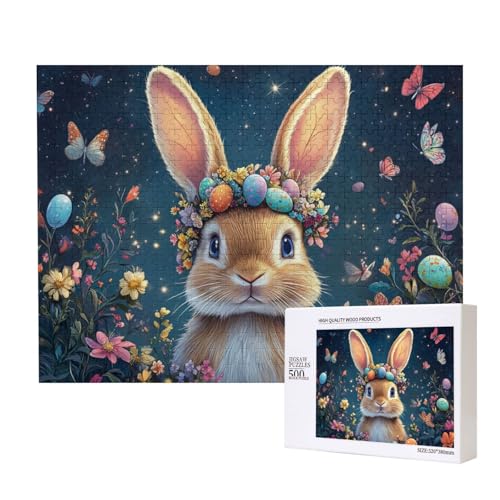 Puzzle 500 Teile Ostereier Hasenfamilie, Helle Und Farbenfrohe Puzzles, Für Familien Und Freunde Geeignet Ist, Um Gemeinsam Spaß Am Puzzlen Zu Haben von MocArt