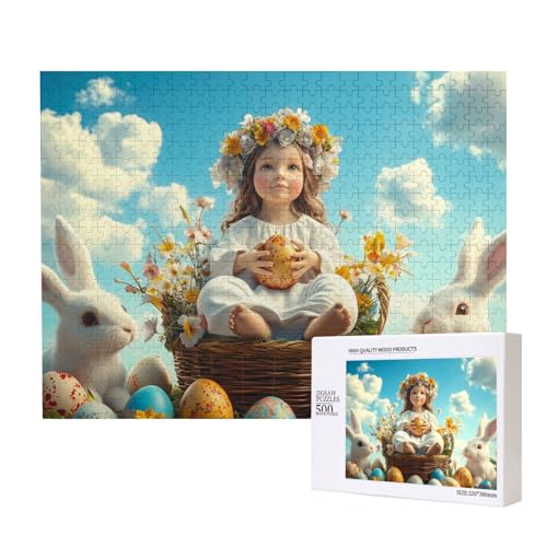 Puzzle 500 Teile Tiere, Puzzle Mit Ostermotiven, Helle Und Farbenfrohe Puzzles, Puzzles Für Anspruchsvolle Familienaktivitäten von MocArt