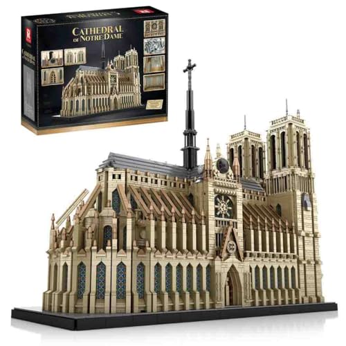 MocSpaß 66016 Notre-Dame de Paris für Iego Architecture Bausatz, 8800 Klemmbausteine Riesiges Architekturmodell MOC Architektur im Europäischen Stil KompatibeI mit Iego Architecture von MocSpaß