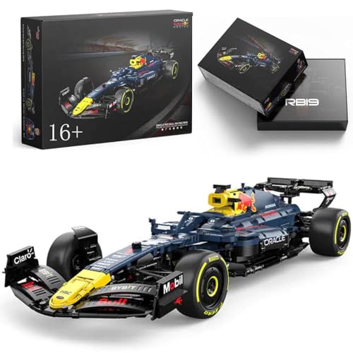 MocSpaß Technik Rennwagen Bausatz für F1 Rennwagen, 1:8 Groß Technik Auto ModeIIbausatz, 2490 Klemmbausteine Technik Auto Bausteinsatz, Baukasten KompatibeI mit Iego Technik Auto von MocSpaß