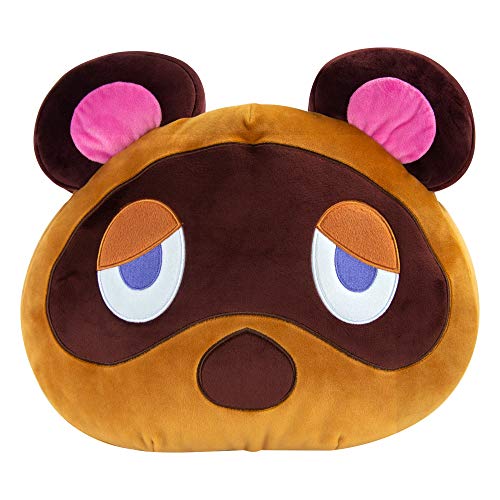 Nintendo Mocchi Mocchi Mega Animal Crossing Tom Nook Plüschtier 40 cm, Nintendo Schlafzimmerzubehör Merchandise, Animal Crossing Stofftier für Jungen und Mädchen, Kuscheliges Kissen, 3 Jahren + von Megasketcher