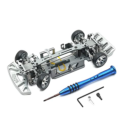 RC Car Assembled Frame Chassis with Wheels Kompatibel für WLtoys 1/28 284131 K969 K979 K989 K999 RC Car Titan 1:28 von Mochalight