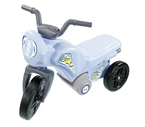 Mochtoys Dreirad für Kinder - Kinderfahrrad, Eingeschränkte Lenkung, Komfortabel und Sicher, für Kleinkinder von 1 bis 3 Jahren, Farbe: Blau, Abmessungen: 60x30x42 cm von Mochtoys