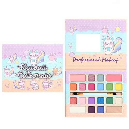 MockTota Schminkset Mädchen, Ungiftig und Abwaschbar Kinder Make-Up Set Mädchen, Karneval Schminke Kinderschminken Set, DIY Prinzessin Kids Makeup Set for Girls, Kinder Schminkpalette (20 Farbe) von MockTota