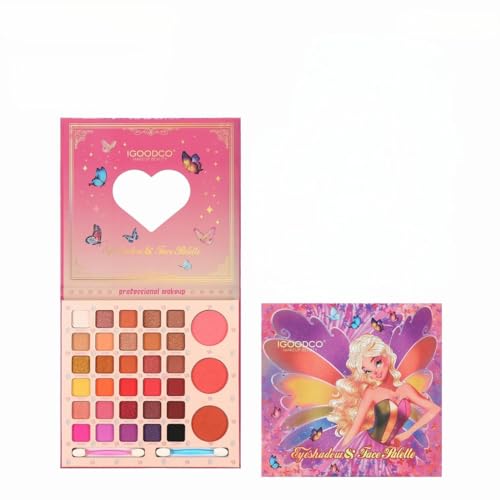 MockTota schminkset mädchen, ungiftig und abwaschbar Kinder Make up Set mädchen, Halloween schminke kinderschminken Set, DIY Prinzessin Kids Makeup Set for Girls, Kinder Schminkpalette (33 Farbe) von MockTota