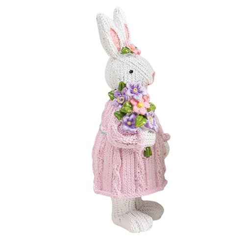 Mocoocouture Fröhliche Harzhasen Schöne Schreibtisch Harz Tiermodell Sicheres Harzspielzeug Zarte Puppen Für Fangeschenke Für Kinder Freund von Mocoocouture