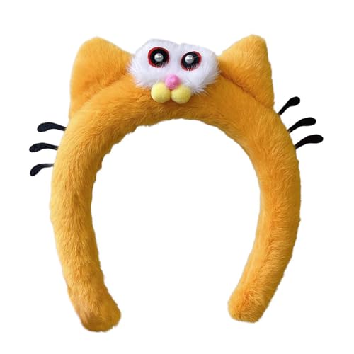 Mocoocouture Pelzige Plüsch 3D Animal Hairhoop Für Weibliches Gesicht Wasch Und Make Up Hairband Party Kostüm Zubehör Carnivals Kopfbedeckung von Mocoocouture