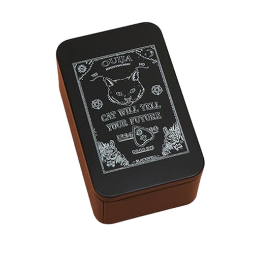 Mocoocouture Rechteckige Metall Kartenbox Spielkarten Tarot Behälter Schmuck Aufbewahrungskoffer Verpackung Spiel Leere Karten Aufbewahrungsbox Kunst Karten Aufbewahrungsbox von Mocoocouture