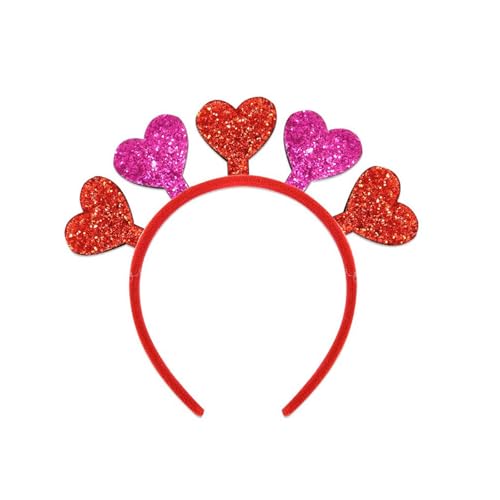 Mocoocouture Valentinstag Stirnband Für Weibliche Männliche Glitzernde Liebe Herzstirnband Geburtstagsfeier Accessoires Für Festivalversammlung von Mocoocouture