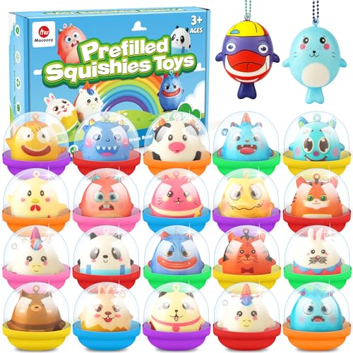 Mocoosy 22pcs Partytütenfüller für Kinderpartygeschenke, tierische Squishy-Quetschspielzeuge für Kinder Jungen Mädchen Geburtstag Pinata-Stuffer Stress Zappelspielzeuge für Kinder Geschenk Spiel preis von Mocoosy