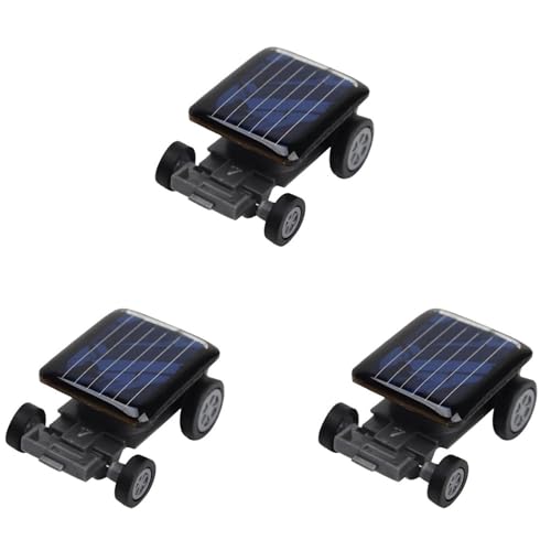 Mocturnity 3X Hohe Qualitaet Kleinste Mini Auto Solar Power Spielzeug Auto Racer Educational Gadget Kinder Kinderspielzeug Heisser Solar Power Toy Schwarz von Mocturnity